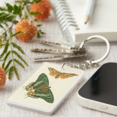 Porte-clés Peinture à papillon légèrement frontière (Devant droit)