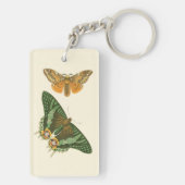 Porte-clés Peinture à papillon légèrement frontière (Dos)