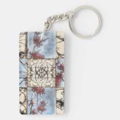 Porte-clés Peinture Abstraite de défilement (Dos)