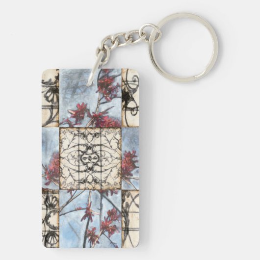 Porte-clés Peinture Abstraite de défilement (Dos)