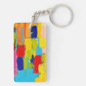 Porte-clés Peinture Abstraite fantastique par Kris Taylor (Dos)