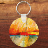 Porte-clés Peinture Abstraite moderne (Recto)