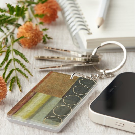 Porte-clés Peinture Abstraite multitexturée par Vision Studio (Devant droit)