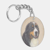 Porte-clés Peinture bernoise de chien de montagne - Art origi (Devant gauche)