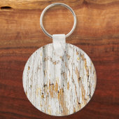 Porte-clés Peinture blanche Peeling Abstrait (Recto)