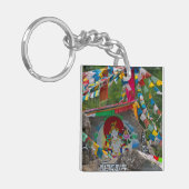 Porte-clés Peinture bouddhiste sur rochers (Devant gauche)
