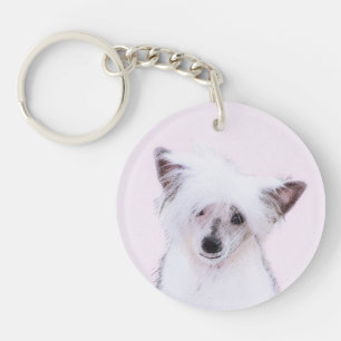 Porte-clés Peinture chinoise en poudre - Art Chien