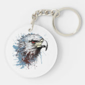 Porte-clés Peinture d'aigle (Dos)