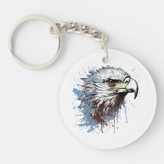 Porte-clés Peinture d'aigle (Devant)