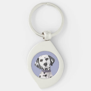 Porte-clés Peinture Dalmatienne - Cute Original Chien Art