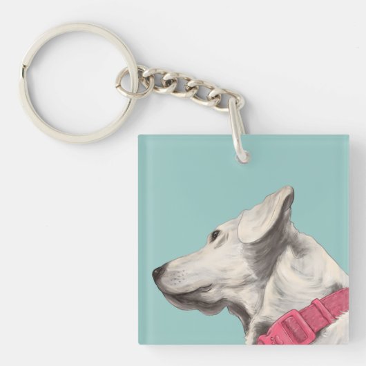 Porte-clés Peinture de chien (Devant)