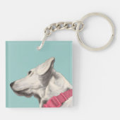 Porte-clés Peinture de chien (Dos)