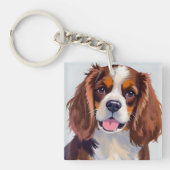 Porte-clés Peinture de chien Cocker Spaniel Animal de compagn (Devant)