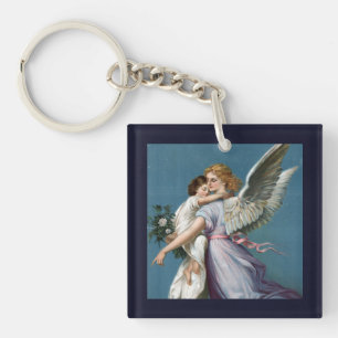 Porte-clés Peinture de l'ange gardien magnifique