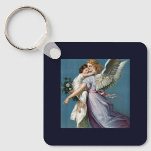 Porte-clés Peinture de l'ange gardien magnifique