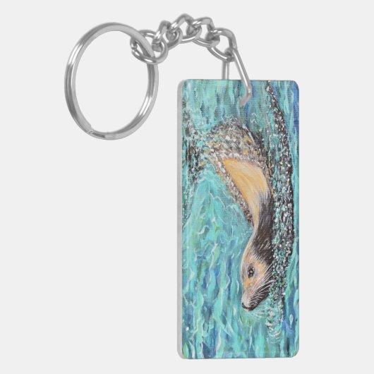 Porte-clés Peinture de lion de mer (Devant gauche)