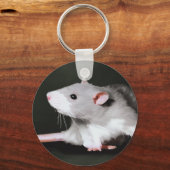 Porte-clés Peinture de rat mignon (Recto)