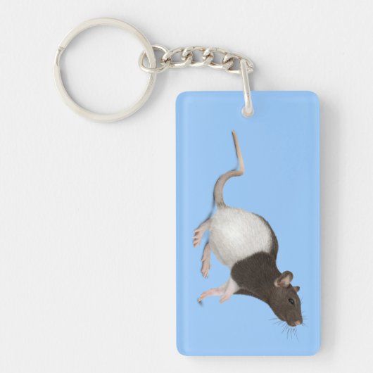 Porte-clés Peinture de rat pour animaux (Devant)