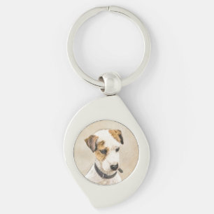 Porte-clés Peinture de Terrier Parson Jack Russell - Art Cani