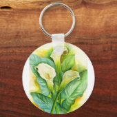 Porte-clés Peinture de trois Lys Cala - Multi (Recto)