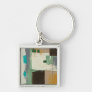 Porte-clés Peinture d'expressioniste avec les courses lourdes