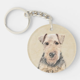 Porte-clés Peinture galloise Terrier - Cute Original Chien Ar