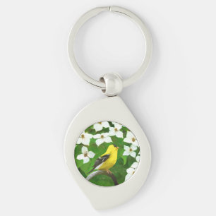 Porte-clés Peinture Goldfinch - Cute Original Chien Art