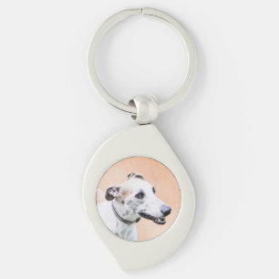 Porte-clés Peinture Greyhound - Cute Original Chien Art