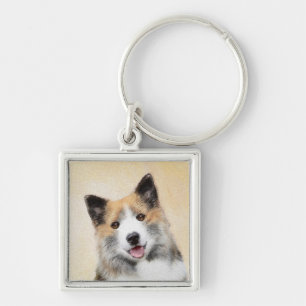 Porte-clés Peinture islandaise pour chien de mer - Art origin