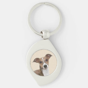 Porte-clés Peinture italienne Greyhound - Cute Original Chien