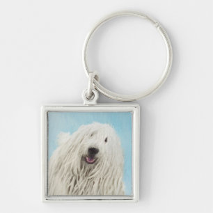 Porte-clés Peinture Komondor - Cute Original Chien Art