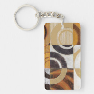 Porte-clés Peinture moderne avec les motifs circulaires