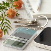 Porte-clés Peinture moderne avec lettres assorties (Devant droit)