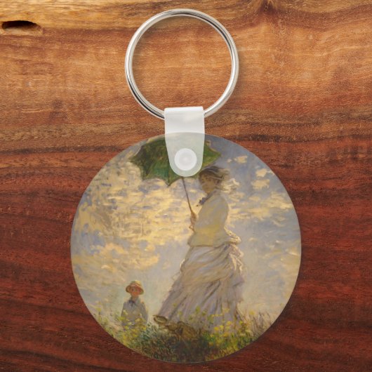 Porte-clés Peinture Monet Parapluie (Recto)