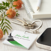 Porte-clés Peinture Peintre Service Société Pinceau vert (Devant Droit)