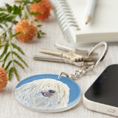 Porte-clés Peinture Puli - Cute Original Chien Art (Devant droit)