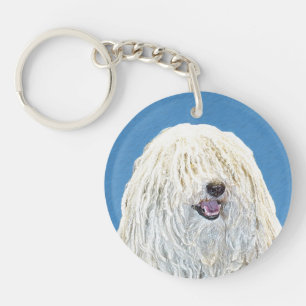 Porte-clés Peinture Puli - Cute Original Chien Art