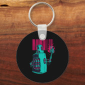 Porte-clés Peinture | Robot Spray Peinture Grafi Bar Code (Recto)