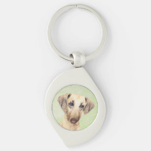 Porte-clés Peinture Sloughis - Joli art original pour chien