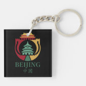 Porte-clés Pékin Chine Asie (Dos)