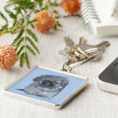 Porte-clés Pekingese Puppy Blue (Côté)