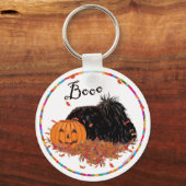 Porte-clés Pékinois Halloween (Recto)