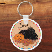 Porte-clés Pékinois Halloween (Recto)