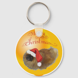 Porte-clés Pékinois Noël