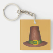 Porte-clés Pèlerin Puritan Casquette Bon thanksgiving Automne (Devant)