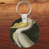 Porte-clés Pélican blanc américain, les oiseaux d'Amérique d' (Recto)