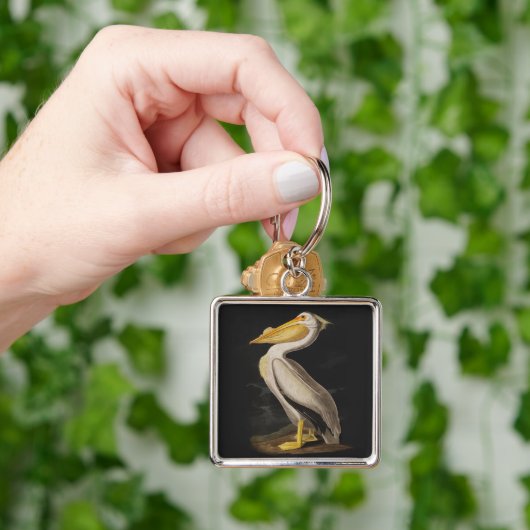 Porte-clés Pélican blanc Audubon (main)