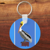 Porte-clés Pélican sur une éponge (Recto)