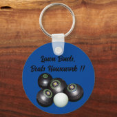 Porte-clés Pelouse Bowls Beats Housework Drôle, Clavier (Recto)