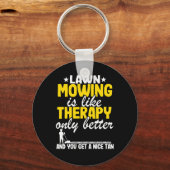 Porte-clés Pelouse Maillot Est Comme Thérapie Jardinage Maill (Recto)